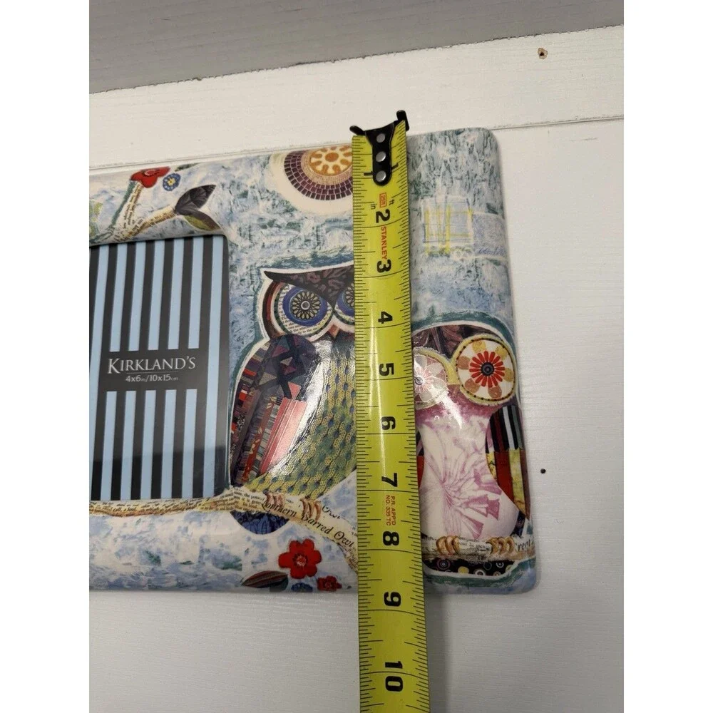 Kirkland’s Boho Southern Barn Owl Ceramic Picture Frame 4x6in/10x15cm